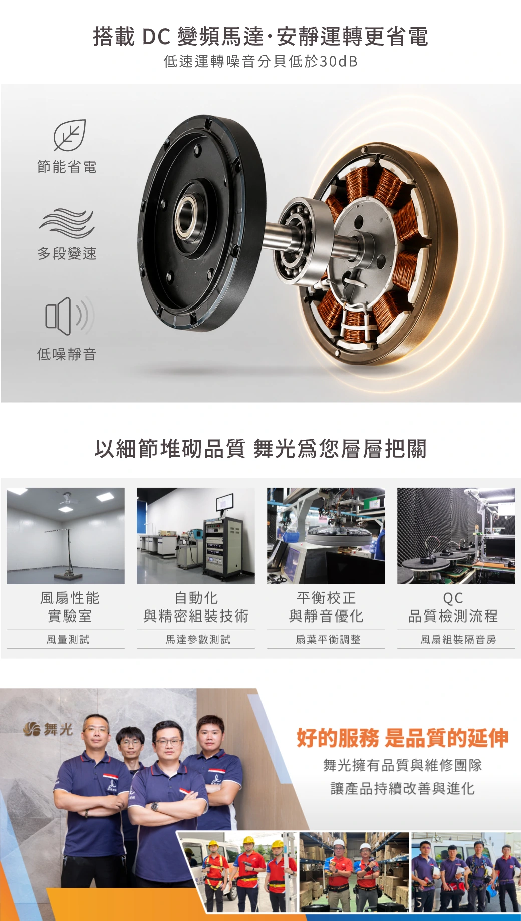 舞光 52吋DC玉兔吊扇燈-H04-WF-52G-W-LED