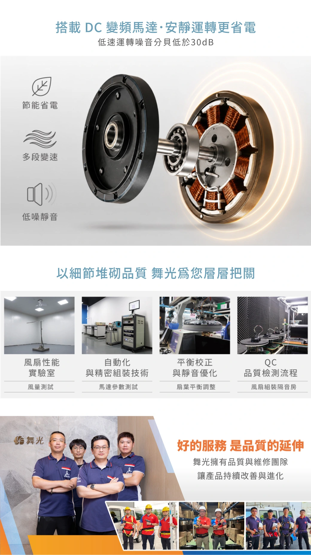 舞光 52吋DC輕風吊扇-H04-WF-52O-BK