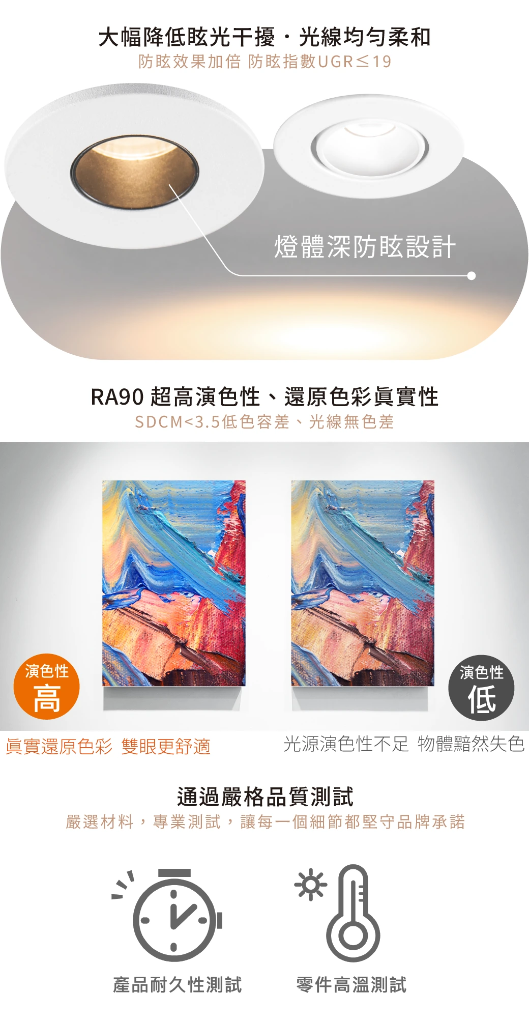 舞光 2.5 公分尼克防眩崁燈-H04-D-2DOK1W