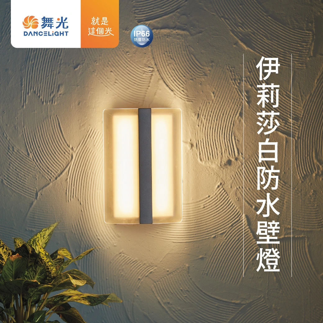 舞光 13W 伊莉莎白防水壁燈-H04-OD-2301